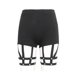 Stylish Rivet-Adorned High-Waisted Garter Shorts for Women