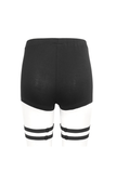 Stylish Rivet-Adorned High-Waisted Garter Shorts for Women