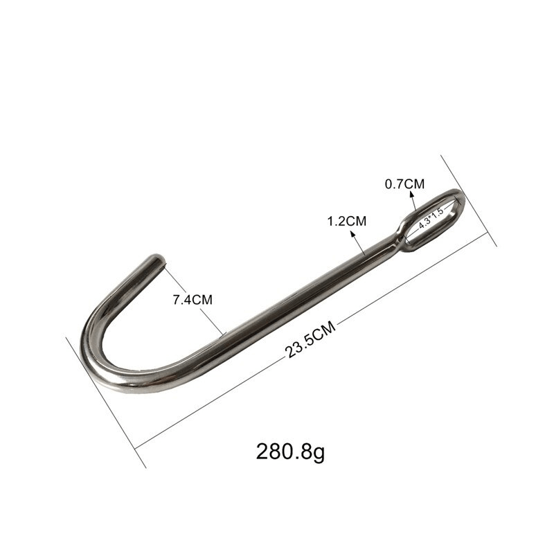 Thick Metal Anal Hook / Stainless Steel Butt Plug / Sex Toy for Men and Women - EVE's SECRETS