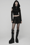 Techwear Punk Skirt with Functional Pockets and Zippers