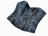 Victorian Blue Floral Jacquard Overbust Corset Top