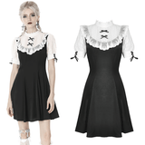 Victorian-Inspired Midi Dress - Gothic Lolita Vibes