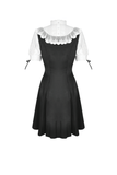 Victorian-Inspired Midi Dress - Gothic Lolita Vibes