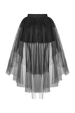 Victorian Mesh Skirt Bustle - Gothic Punk Rave in Black