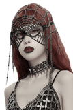 Vintage Gothic Spider Web Feather Masquerade Mask