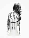 Vintage Gothic Spider Web Feather Masquerade Mask