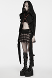 Western Gothic Leather Harness with Engraved Accents