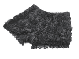 Women's Dark Rose Textured Lace Edged Gothic Shorts