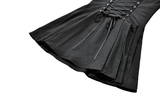 Women's Gothic Buckled Corset Mini Dress with Straps