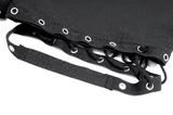 Women's Gothic High-Waist Shorts with Lace-Up Cutouts