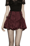 Women's Gothic Pinstripe Bubble Bloomer Shorts