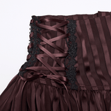 Women's Gothic Pinstripe Bubble Bloomer Shorts