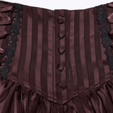 Women's Gothic Pinstripe Bubble Bloomer Shorts