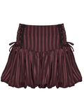 Women's Gothic Pinstripe Bubble Bloomer Shorts