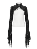 Women's Lace Gothic Bolero with Bold Bell Sleeves