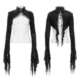 Women's Lace Gothic Bolero with Bold Bell Sleeves