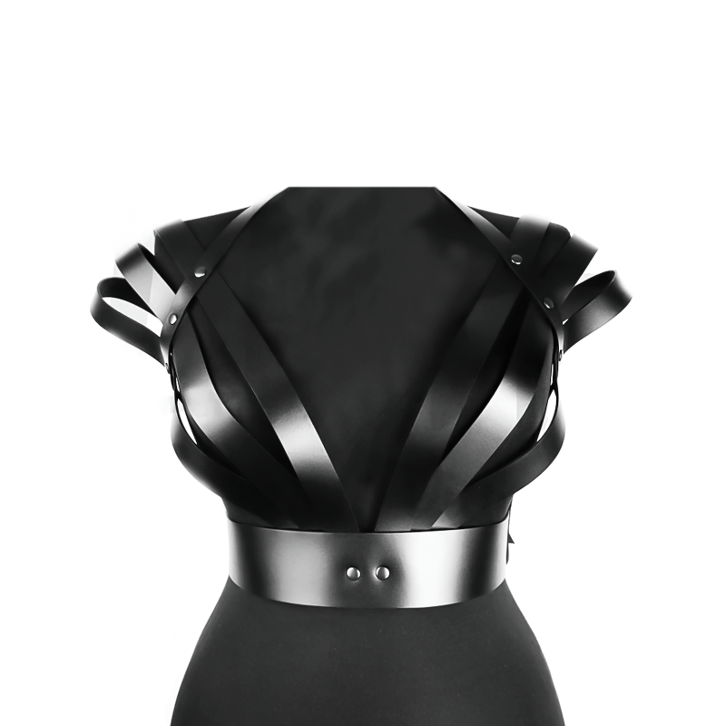 Women's PU Leather Garter Belt Chest Harness / Sexy Gothic Adjustable Bra Bondage Underwear - EVE's SECRETS