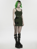 Women's Punk Spiderweb Burnout Cutout Tank Vest