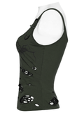 Women's Punk Spiderweb Burnout Cutout Tank Vest
