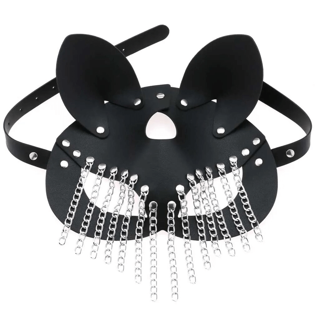 Women's Sexy Face Mask / Leather Sex Mask with Ears - EVE's SECRETS