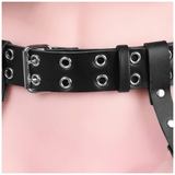Women's Sexy Garter Belt / PU Leather Body Harness / Erotic Black Belt for Thigh - EVE's SECRETS