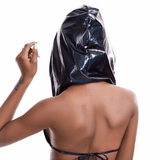 Women's Shiny Metallic Hot Pole Dance Apparel / Backless Hooded Bustier Bra Bikini Tank Tops - EVE's SECRETS
