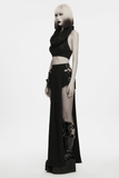 Women's Wasteland Gothic Hooded Knit Cropped Top