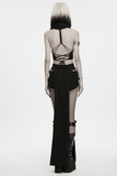 Women's Wasteland Gothic Hooded Knit Cropped Top