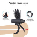 10 Speed Cock Vibrating Penis Dual Rings Massager / Erotic sex toys for Men and Couple - EVE's SECRETS