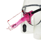 10 Speed G-Spot Strap On Dildo Vibrator / Vibration Control Harness Sex Toys For Women - EVE's SECRETS