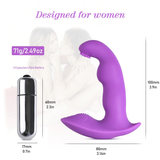 2 in 1 Silicone Wearable Butterfly Vibrator / Clitoral and G-Spot Stimulator / Female Sex Toy - EVE's SECRETS