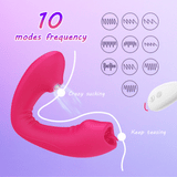 2 in 1 Suction-Licking Clitoral and G-Spot Vibrator / Remote Controlled Erotic Stimulator for Women - EVE's SECRETS