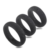 3 Sizes Silicone Cock Ring Set / Black Penis Rings / Sex Toys For Men