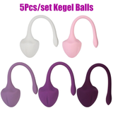 5Pcs/Set Vaginal Kegel Balls / Safe Silicone Vaginal Trainer Balls / Sex Toy for Women - EVE's SECRETS