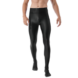 Men's Fitness Gymnastics Long Pants / Fashion Glossy Yoga Leggings Pants - EVE's SECRETS