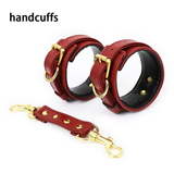 Adjustable PU Leather Handcuffs and Ankle Cuffs in Different Colors / Adult Toys for Erotic Games - EVE's SECRETS