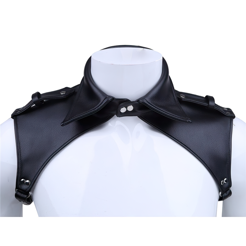 Adjustable PU Leather Male Body Harness / Sexy BDSM Lapel Bondage Costume - EVE's SECRETS