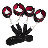 Adjustable Under Bed Restraints for BDSM Erotic Games / Handcuffs and Ankle Cuffs - EVE's SECRETS