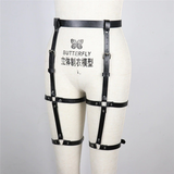 Adult Fetish Accessory for Ladies / PU Leather Body Harness for Women / Bondage Garter Belt for Legs - EVE's SECRETS