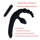 Anal Plug Prostate Massager For Men and Women / Huge Realistic Dildo Penis With Vibrator - EVE's SECRETS