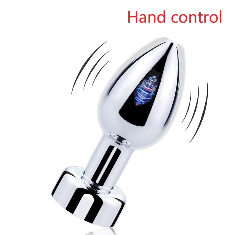 Anal Plugs with Remote and Hand Control / 7 speeds Metal Vibrator / Erotic Prostate Massager - EVE's SECRETS