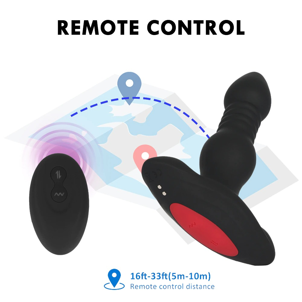 Anal Vibrator for Men / Adult Wireless Remote Control Dildo / Butt Plug Prostate Massager - EVE's SECRETS