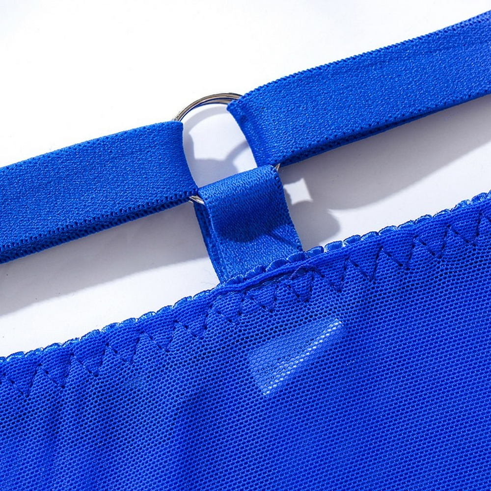 Bandage Transparent Erotic Underwear of 3 Piece / Women's Intimate Set of Bra, Briefs & Garters - EVE's SECRETS