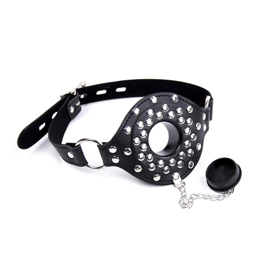 BDSM Adult Sex Toys / PU Leather Gag With Plug / Unisex Role-Playing Games Accessories - EVE's SECRETS