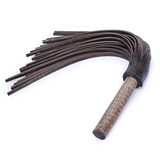 BDSM Leather Disperse Whip / Retro Wooden Handle Whips / Adult Sex Game Toys