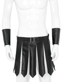 Black Male Sexy Roman Gladiator Costume / Gladiator Design Underwear Skirts With Belt - EVE's SECRETS