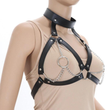 Breast Bondage Harness Belt / Sexy Women Collar Bra Accessory / Fetish Body Harness - EVE's SECRETS