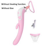 Clitoral Licking Warm Stimulator / Nipples Sucker / Heating Dildo Vibrator for Women - EVE's SECRETS