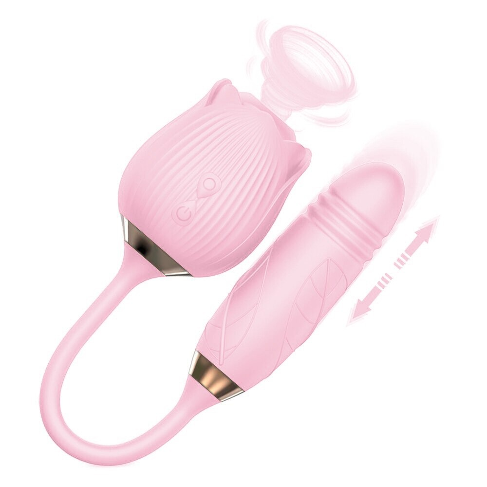 Clitoral Stimulation Vibrator in Form Rose / 10-Speed Shape Suction Vibrators / Women's Sex Toys - EVE's SECRETS