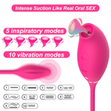 Clitoral Sucking Vibrator With Vibrating Egg / G-spot & Nipples Stimulator / Sex Toys For Women - EVE's SECRETS